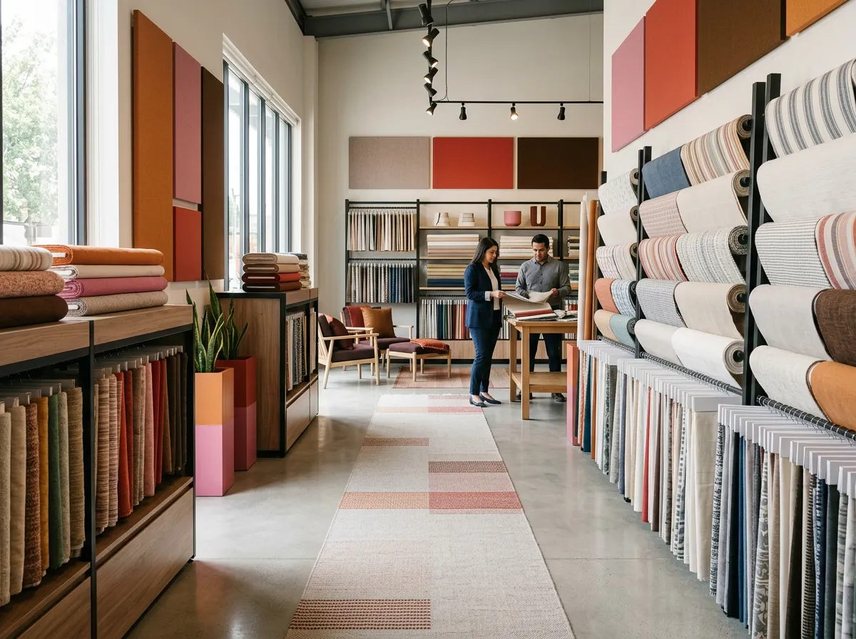 Interior de negocio textil